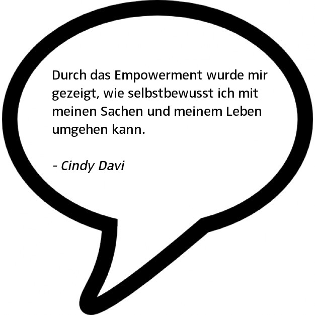 Sprechblase Cindy Davi