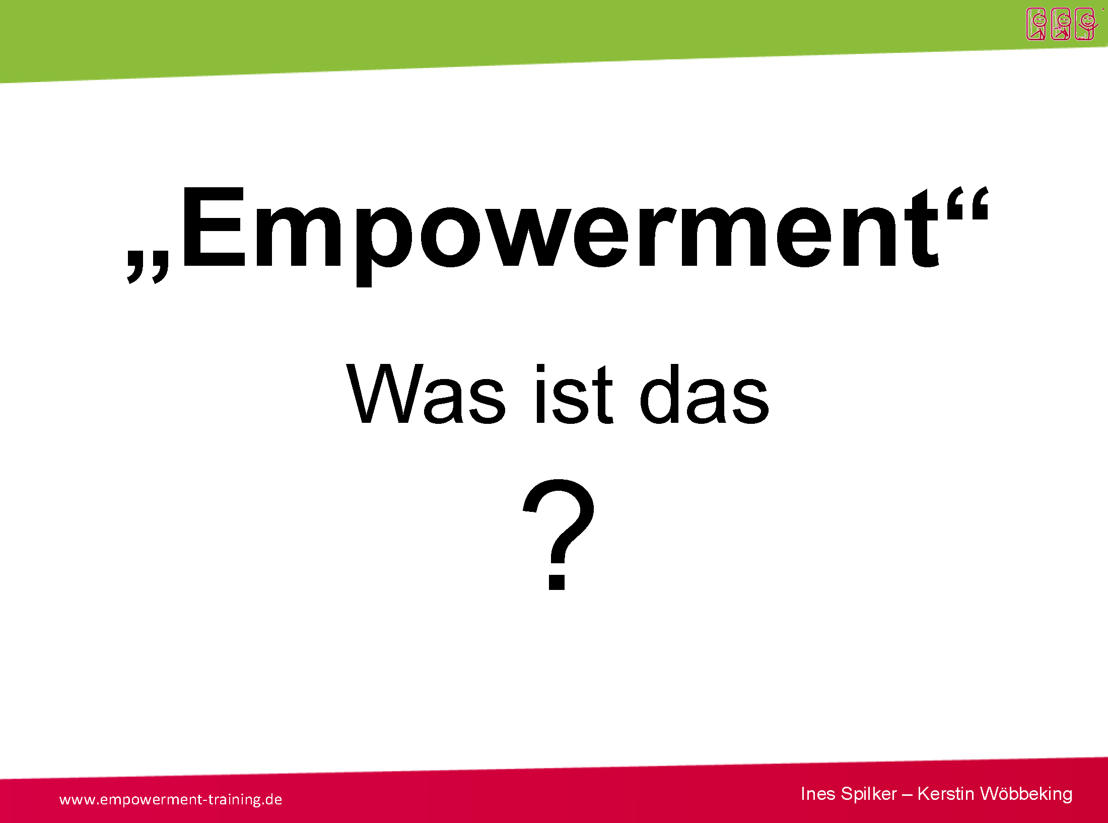 Link zum Vortrag Empowerment